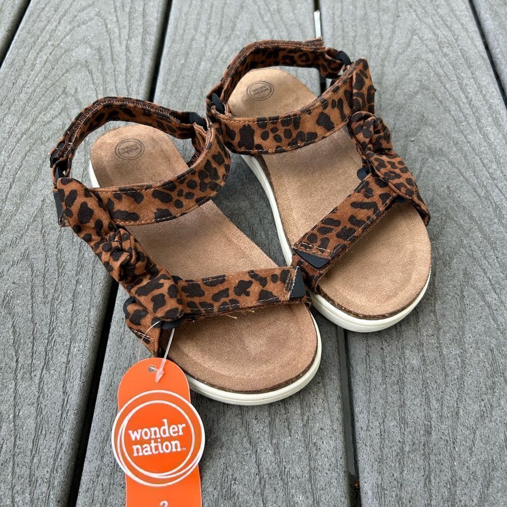 Leopard Flatform Sandals